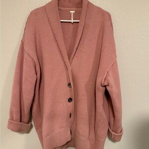 Free peopleWomen's Pink Cardigan Sweater